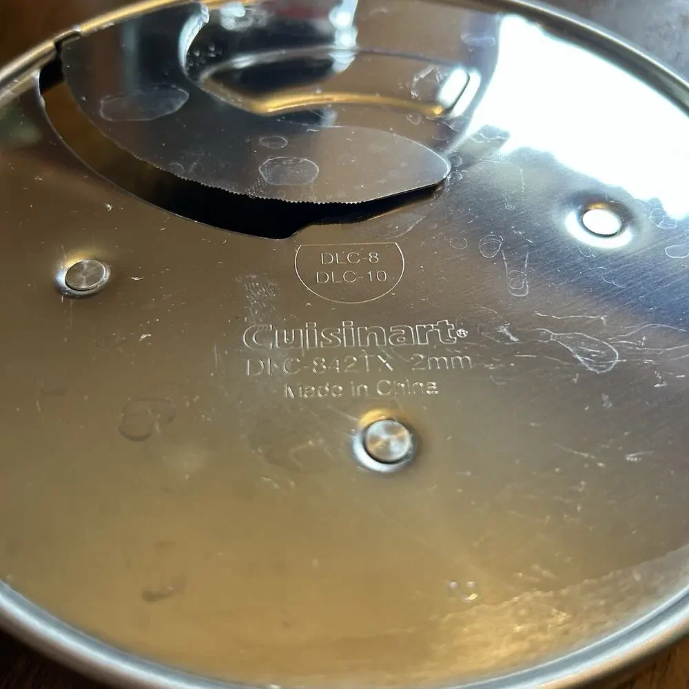 Cuisinart DLC-842TX 2mm Thin Slicing Disc for DLC-8 DLC-10 Food Processor Silver